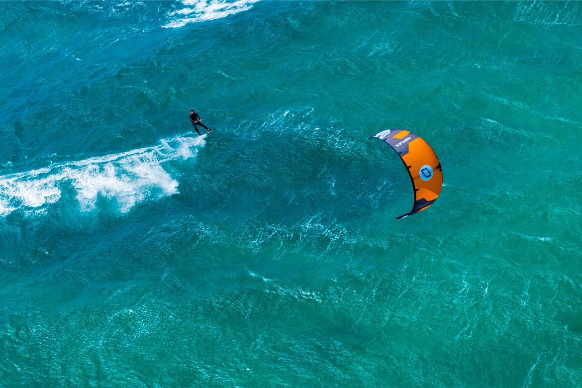 Kite Ozone Reflex, vue générale en action